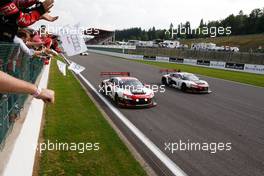 #1 BELGIAN AUDI CLUB TEAM WRT (BEL) AUDI R8 LMS ULTRA GT3 PRO CUP LAURENS VANTHOOR (BEL) MARKUS WINKELHOCK (DEU) RENE RAST (DEU) 23-27.07.2014. 24 Hours of Spa Francorchamps