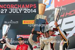 #1 BELGIAN AUDI CLUB TEAM WRT (BEL) AUDI R8 LMS ULTRA GT3 PRO CUP LAURENS VANTHOOR (BEL) MARKUS WINKELHOCK (DEU) RENE RAST (DEU) 23-27.07.2014. 24 Hours of Spa Francorchamps