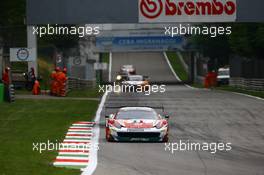 #51 AF CORSE (ITA) FERRARI F458 ITALIA GT3 GENTLEMEN TROPHY PETER MANN (GBR) FILIPE BARREIROS (PRT) FRANCISCO GUEDES (PRT)   12-13.04.2014. Blancpain Endurance Series, Round 1, Monza, Italy