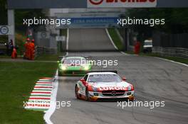 #85 HTP MOTORSPORT (DEU) MERCEDES SLS AMG GT3 PRO CUP STEF DUSSELDORP (NDL) SERGEI AFANASIEV (RUS)   12-13.04.2014. Blancpain Endurance Series, Round 1, Monza, Italy