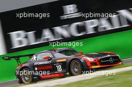 #18 BLACK FALCON (DEU) MERCEDES SLS AMG GT3 PRO AM CUP VLADIMIR LUNKIN (RUS) YURI LOBODA (RUS) MIKAIL LOBODA (RUS)   12-13.04.2014. Blancpain Endurance Series, Round 1, Monza, Italy