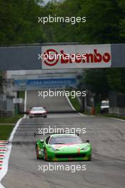 #458 GT CORSE BY RINALDI (DEU) FERRARI F458 ITALIA GT3 GENTLEMEN TROPHY ALEXANDER MATTSCHULL (DEU) JANNIK LARSEN (DEN)   12-13.04.2014. Blancpain Endurance Series, Round 1, Monza, Italy