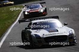 #84 Maximilian Buhk (DEU), Maximilian Gštz (DEU), HTP Motorsports, Mercedes SLS AMG GT3,  17-18.05.2014. Blancpain Endurance Series, Round 2, Brands Hatch, England