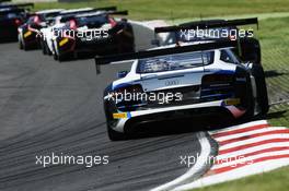 #5 Alessandro Latif (GBR), Marc Basseng (DEU), Phoenix Racing, Audi R8LMS Ultra, 17-18.05.2014. Blancpain Endurance Series, Round 2, Brands Hatch, England