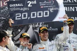 Second Place, #84 Maximilian Buhk (DEU), Maximilian Gštz (DEU), HTP Motorsports, Mercedes SLS AMG GT3,  17-18.05.2014. Blancpain Endurance Series, Round 2, Brands Hatch, England