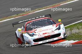 #42 SPORT GARAGE (FRA) FERRARI F458 ITALIA GT3 PRO AM CUP GILLES VANNELET (FRA) BENJAMINO CACCIA (BEL) MICHAEL PETIT (FRA) 20-21.09.2014. Blancpain Endurance Series, Round 5, Nurburgring, Germany.