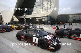 #1 BELGIUM AUDI CLUB TEAM WRT (BEL) AUDI R8 LMS ULTRA GT3 LAURENS VANTHOOR (BEL) CESAR RAMOS (BRA) 01-02.11.2014. Blancpain World Challenge, Baku, Azerbaijan.