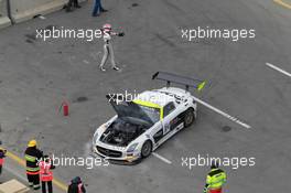 #84 HTP MOTORSPORT (DEU) MERCEDES SLS AMG GT3 MAXIMILIAN GOTZ (DEU) MAXIMILIAN BUNK (DEU) 01-02.11.2014. Blancpain World Challenge, Baku, Azerbaijan.