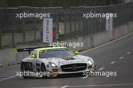 #84 HTP MOTORSPORT (DEU) MERCEDES SLS AMG GT3 MAXIMILIAN GOTZ (DEU) MAXIMILIAN BUNK (DEU) 01-02.11.2014. Blancpain World Challenge, Baku, Azerbaijan.