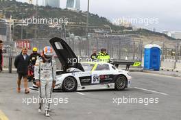 #84 HTP MOTORSPORT (DEU) MERCEDES SLS AMG GT3 MAXIMILIAN GOTZ (DEU) MAXIMILIAN BUNK (DEU) 01-02.11.2014. Blancpain World Challenge, Baku, Azerbaijan.