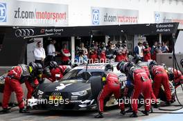 Pitstop, Adrien Tambay (FRA) Audi Sport Team Abt Sportsline Audi RS 5 DTM 04.05.2014, Hockenheimring, Hockenheim, Sunday.