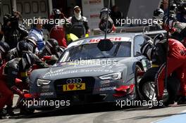 Pitstop, Nico Müller (SUI) Audi Sport Team Rosberg Audi RS 5 DTM 04.05.2014, Hockenheimring, Hockenheim, Sunday.