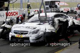 Pitstop, Paul Di Resta (GBR) Mercedes AMG DTM-Team HWA DTM Mercedes AMG C-Coupé 16.05.2014, Motorsport Arena, Oschersleben, Friday.