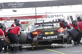 Pitstop, Adrien Tambay (FRA) Audi Sport Team Abt Sportsline Audi RS 5 DTM 16.05.2014, Motorsport Arena, Oschersleben, Friday.