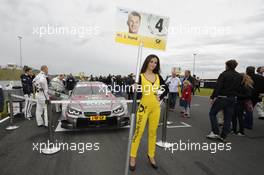 Gridgirl of Joey Hand (USA) BMW Team RBM BMW, BMW M4 DTM,  18.05.2014, Motorsport Arena, Oschersleben, Sunday.