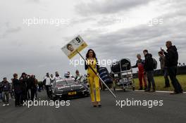 Gridgirl of Bruno Spengler (CAN) BMW Team Schnitzer BMW M4 DTM 18.05.2014, Motorsport Arena, Oschersleben, Sunday.