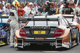 Mattias Ekstroem (SWE), Audi Sport Team Abt Sportsline, Audi A5 DTM and Pascal Wehrlein (GER) Mercedes AMG DTM-Team HWA DTM Mercedes AMG C-Coupé 28.06.2014, Norisring, Nürnberg.