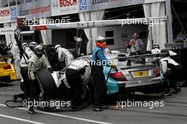 Pitstop, Daniel Juncadella (ESP) Mercedes AMG DTM-Team Mücke DTM Mercedes AMG C-Coupé 28.06.2014, Norisring, Nürnberg, Germany, Friday.