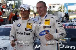 1st row for Bruno Spengler (CAN) BMW Team Schnitzer BMW M4 DTM and Maxime Martin (BEL) BMW Team RMG BMW M4 DTM 12.07.2014, Moscow Raceway, Moscow, Russia, Saturday.