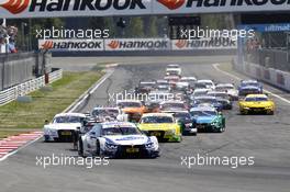 Start of the Race, Maxime Martin (BEL) BMW Team RMG BMW M4 DTM leads 13.07.2014, Moscow Raceway, Moscow, Russia, Sunday.