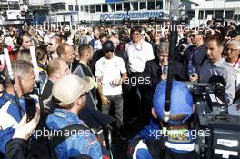 Lewis Hamilton (GBR) Mercedes GP at the Startgrid 19.10.2014, Hockenheim, Hockenheimring, Sunday.