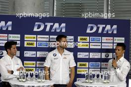 Mike Rockenfeller (GER) Audi Sport Team Phoenix, Portrait, Martin Tomczyk (GER) BMW Team Schnitzer, Portrait, Pascal Wehrlein (GER) Mercedes AMG DTM-Team HWA, Potrait 14.04.2014, DTM Media Day, Hockenheimring, Hockenheim, Monday.