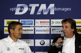 Bernd Schneider DTM 1995, 2000, 2001, 2003, 2006 and Frank Biela DTM Champion 1991 14.04.2014, DTM Media Day, Hockenheimring, Hockenheim, Monday.