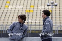 Roberto Merhi (ESP) Mercedes AMG DTM-Team HWA, Portrait and Robert Wickens (CAN) Mercedes AMG DTM-Team HWA, Portrait 14.04.2014, Test, Hockenheimring, Hockenheim, Monday.