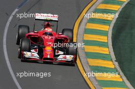 Kimi Raikkonen (FIN), Scuderia Ferrari  14.03.2014. Formula 1 World Championship, Rd 1, Australian Grand Prix, Albert Park, Melbourne, Australia, Practice Day.