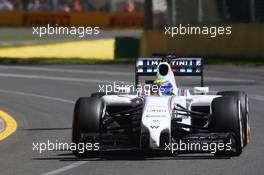 Felipe Massa (BRA) Williams FW36. 14.03.2014. Formula 1 World Championship, Rd 1, Australian Grand Prix, Albert Park, Melbourne, Australia, Practice Day.