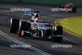 Adrian Sutil (GER), Sauber F1 Team  14.03.2014. Formula 1 World Championship, Rd 1, Australian Grand Prix, Albert Park, Melbourne, Australia, Practice Day.