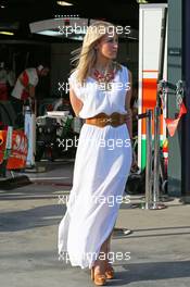 Jennifer Becks (GER), girlfriend of Adrian Sutil (GER) Sauber. 14.03.2014. Formula 1 World Championship, Rd 1, Australian Grand Prix, Albert Park, Melbourne, Australia, Practice Day.