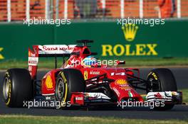 Fernando Alonso (ESP) Ferrari F14-T. 14.03.2014. Formula 1 World Championship, Rd 1, Australian Grand Prix, Albert Park, Melbourne, Australia, Practice Day.