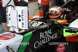 Nico Hulkenberg (GER) Sahara Force India F1 VJM07. 14.03.2014. Formula 1 World Championship, Rd 1, Australian Grand Prix, Albert Park, Melbourne, Australia, Practice Day.