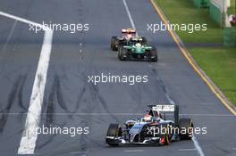 Adrian Sutil (GER) Sauber C33. 16.03.2014. Formula 1 World Championship, Rd 1, Australian Grand Prix, Albert Park, Melbourne, Australia, Race Day.