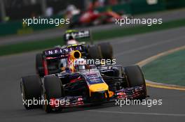 Daniel Ricciardo (AUS) Red Bull Racing RB10. 16.03.2014. Formula 1 World Championship, Rd 1, Australian Grand Prix, Albert Park, Melbourne, Australia, Race Day.