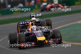 Daniel Ricciardo (AUS) Red Bull Racing RB10. 16.03.2014. Formula 1 World Championship, Rd 1, Australian Grand Prix, Albert Park, Melbourne, Australia, Race Day.