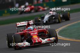 Fernando Alonso (ESP) Ferrari F14-T. 16.03.2014. Formula 1 World Championship, Rd 1, Australian Grand Prix, Albert Park, Melbourne, Australia, Race Day.