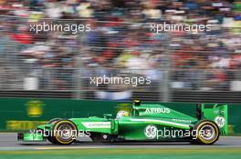 Marcus Ericsson (SWE) Caterham CT05. 16.03.2014. Formula 1 World Championship, Rd 1, Australian Grand Prix, Albert Park, Melbourne, Australia, Race Day.