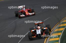 Nico Hulkenberg (GER) Sahara Force India F1 VJM07. 16.03.2014. Formula 1 World Championship, Rd 1, Australian Grand Prix, Albert Park, Melbourne, Australia, Race Day.