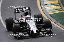 Jenson Button (GBR) McLaren MP4-29. 15.03.2014. Formula 1 World Championship, Rd 1, Australian Grand Prix, Albert Park, Melbourne, Australia, Qualifying Day.