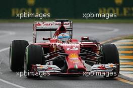 Fernando Alonso (ESP) Ferrari F14-T. 15.03.2014. Formula 1 World Championship, Rd 1, Australian Grand Prix, Albert Park, Melbourne, Australia, Qualifying Day.