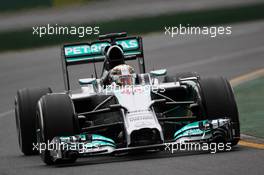 Lewis Hamilton (GBR) Mercedes AMG F1 W05. 15.03.2014. Formula 1 World Championship, Rd 1, Australian Grand Prix, Albert Park, Melbourne, Australia, Qualifying Day.