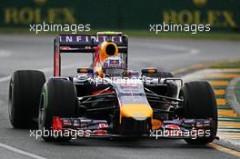 Daniel Ricciardo (AUS) Red Bull Racing RB10. 15.03.2014. Formula 1 World Championship, Rd 1, Australian Grand Prix, Albert Park, Melbourne, Australia, Qualifying Day.