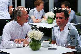 Eric Boullier (FRA) McLaren Racing Director (Right). 15.03.2014. Formula 1 World Championship, Rd 1, Australian Grand Prix, Albert Park, Melbourne, Australia, Qualifying Day.