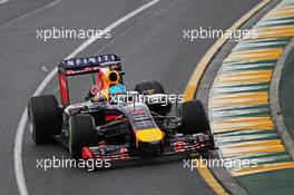 Sebastian Vettel (GER) Red Bull Racing RB10. 15.03.2014. Formula 1 World Championship, Rd 1, Australian Grand Prix, Albert Park, Melbourne, Australia, Qualifying Day.