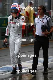 Jenson Button (GBR) McLaren  15.03.2014. Formula 1 World Championship, Rd 1, Australian Grand Prix, Albert Park, Melbourne, Australia, Qualifying Day.