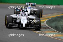 Valtteri Bottas (FIN), Williams F1 Team and Felipe Massa (BRA), Williams F1 Team  15.03.2014. Formula 1 World Championship, Rd 1, Australian Grand Prix, Albert Park, Melbourne, Australia, Qualifying Day.