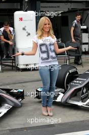 Jennifer Becks (GER), girlfriend of Adrian Sutil (GER), Sauber F1 Team  15.03.2014. Formula 1 World Championship, Rd 1, Australian Grand Prix, Albert Park, Melbourne, Australia, Qualifying Day.