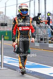 Pastor Maldonado (VEN) Lotus F1 Team. 15.03.2014. Formula 1 World Championship, Rd 1, Australian Grand Prix, Albert Park, Melbourne, Australia, Qualifying Day.